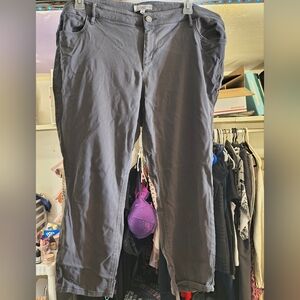 3/20$*LOFT Plus Grey High Rise Pants Size 20